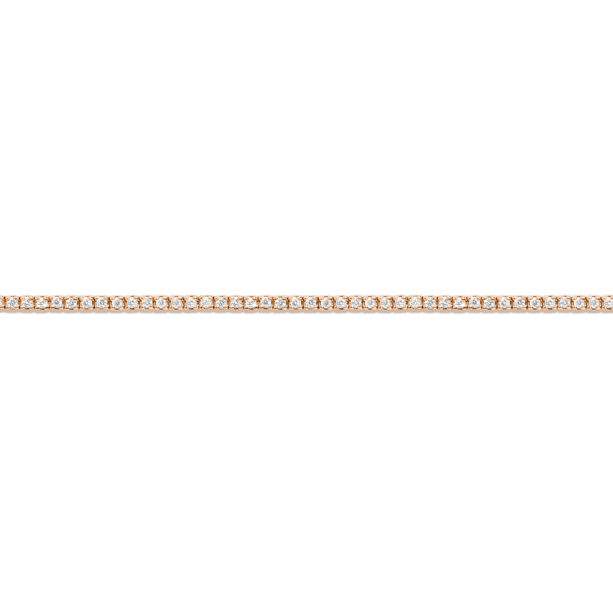 Dazzling Diamond Tennis Bracelet 14K 18K Rose Gold 6in 6.5in 7in 7.5in 1ct (Medium)