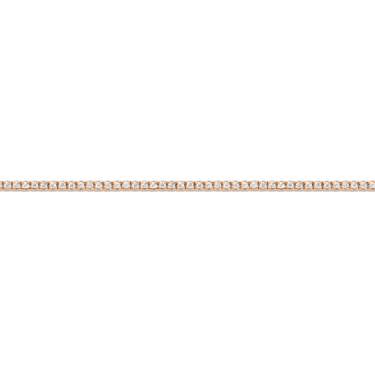 Dazzling Diamond Tennis Bracelet 14K 18K Rose Gold 6in 6.5in 7in 7.5in 1ct (Medium)