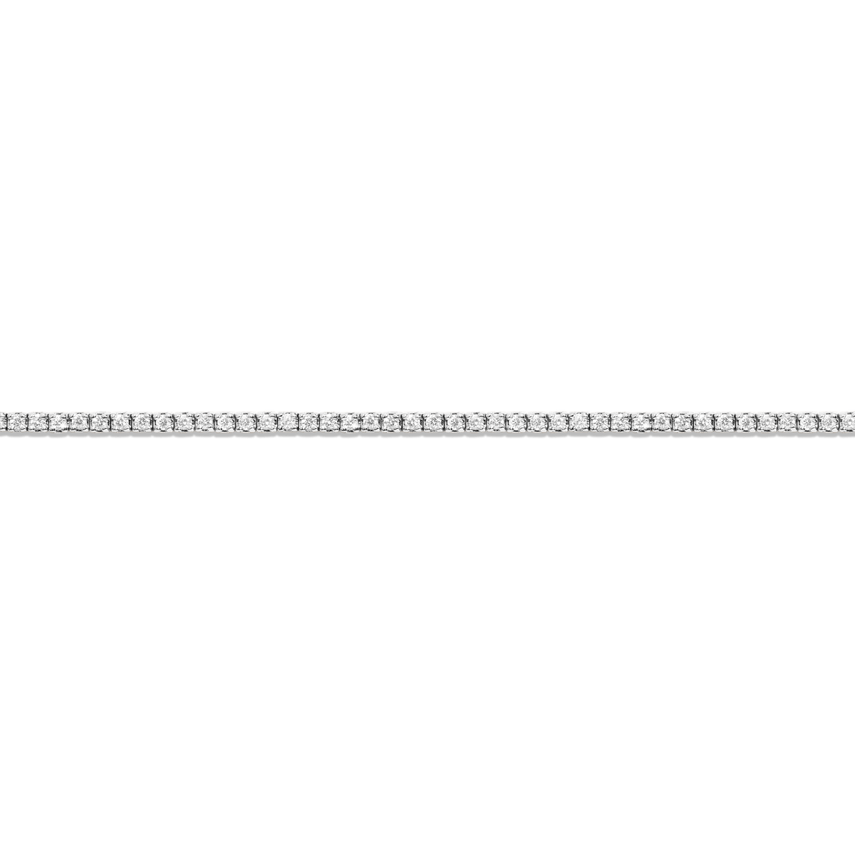 Dazzling Diamond Tennis Bracelet 14K 18K White Gold 6in 6.5in 7in 7.5in 1ct (Medium)