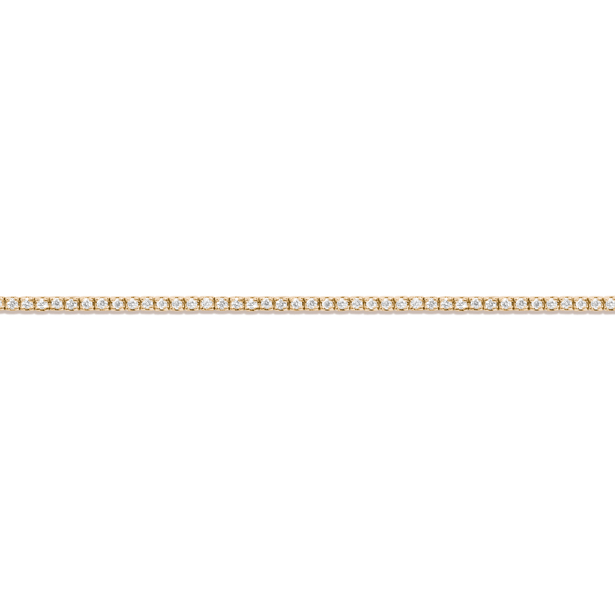 Dazzling Diamond Tennis Bracelet 14K 18K Yellow Gold 6in 6.5in 7in 7.5in 1ct (Medium)