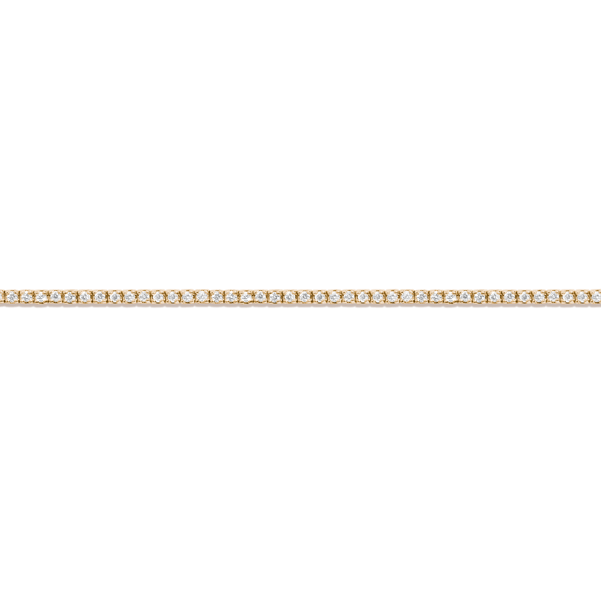 Dazzling Diamond Tennis Bracelet 14K 18K Yellow Gold 6in 6.5in 7in 7.5in 1ct (Medium)