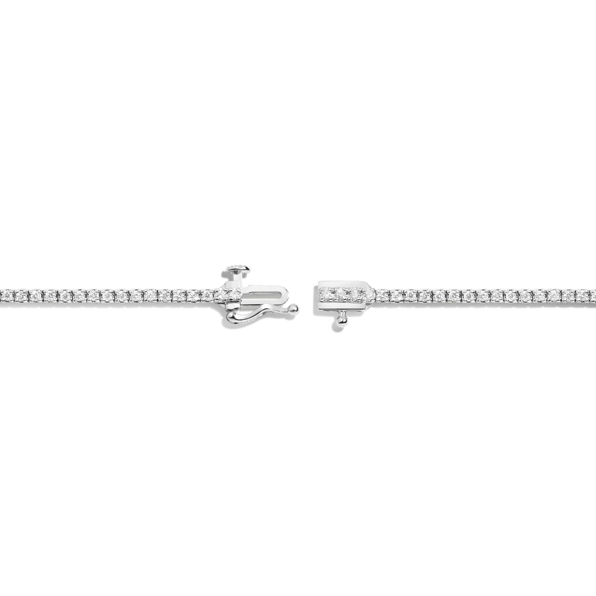 Dazzling Diamond Tennis Bracelet 14K 18K White Gold 6in 6.5in 7in 7.5in 1ct (Medium)