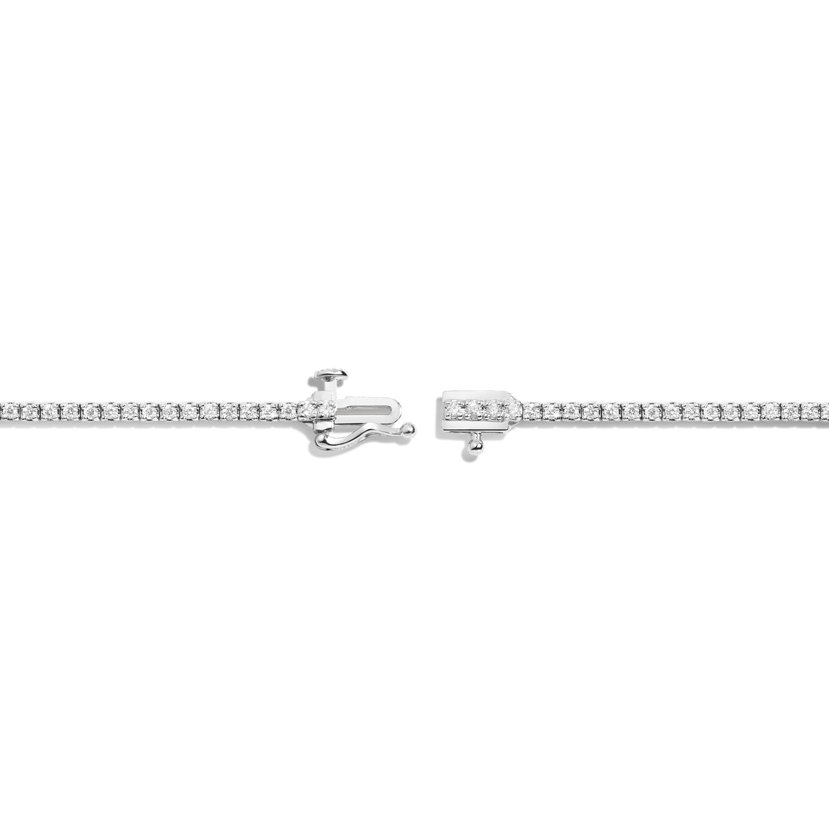 Dazzling Diamond Tennis Bracelet 14K 18K White Gold 6in 6.5in 7in 7.5in 1ct (Medium)