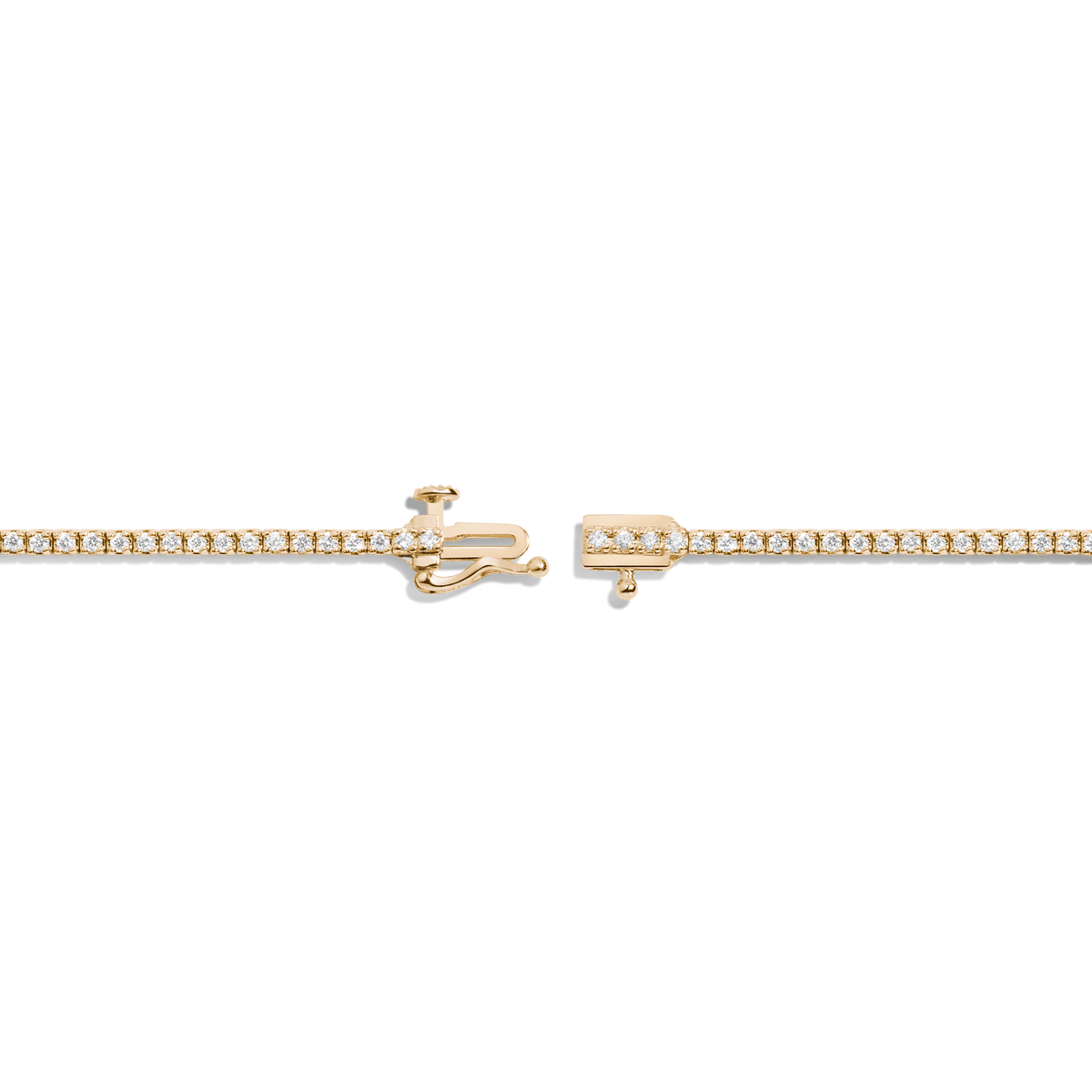 Dazzling Diamond Tennis Bracelet 14K 18K Yellow Gold 6in 6.5in 7in 7.5in 1ct (Medium)