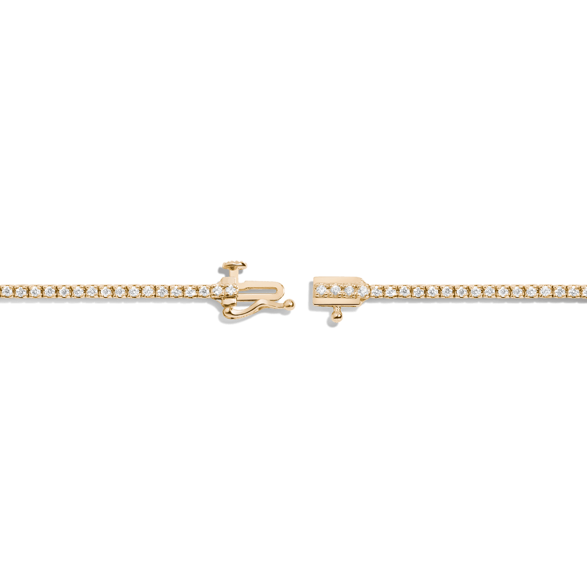 Dazzling Diamond Tennis Bracelet 14K 18K Yellow Gold 6in 6.5in 7in 7.5in 1ct (Medium)