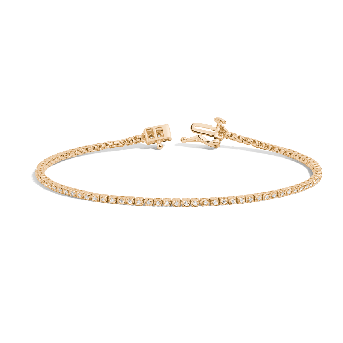 Dazzling Diamond Tennis Bracelet 14K 18K Yellow Gold 6in 6.5in 7in 7.5in half ct (Small)