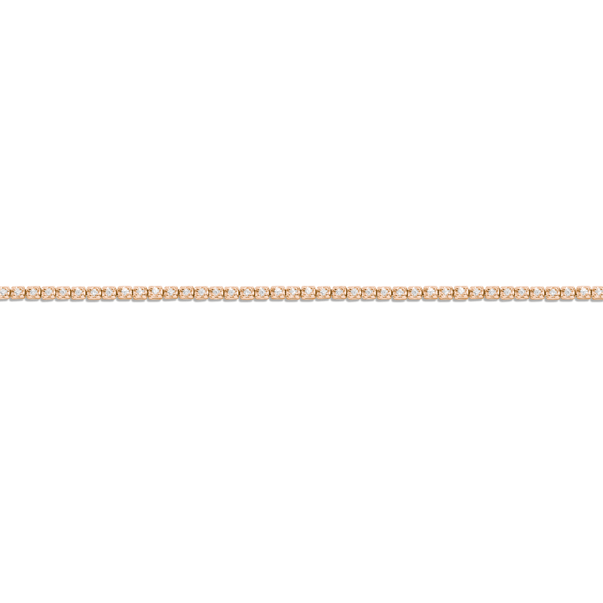 Dazzling Diamond Tennis Bracelet 14K 18K Rose Gold 6in 6.5in 7in 7.5in half ct (Small)