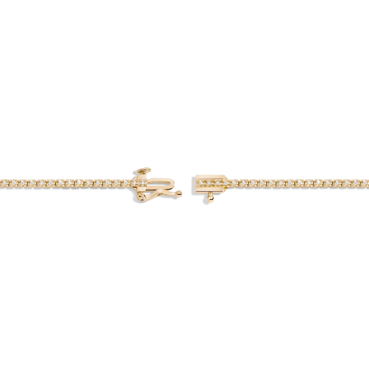 Dazzling Diamond Tennis Bracelet 14K 18K Yellow Gold 6in 6.5in 7in 7.5in half ct(Small)