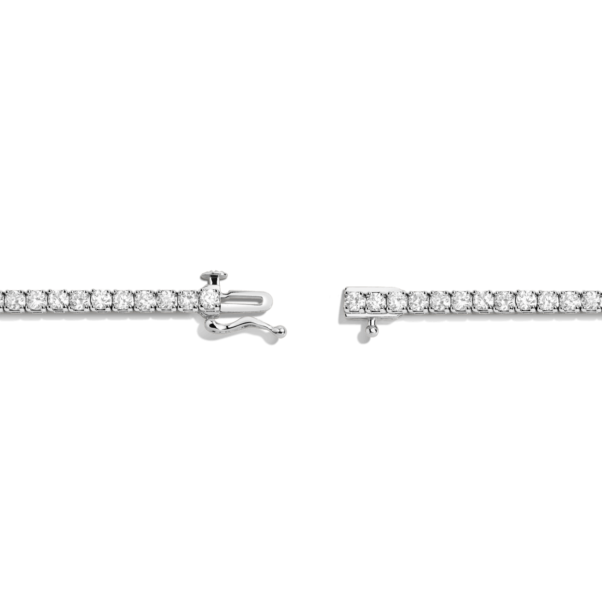 Dazzling Diamond Tennis Necklace 14k 18k White Gold 15.5in 16in 5ct (Large)