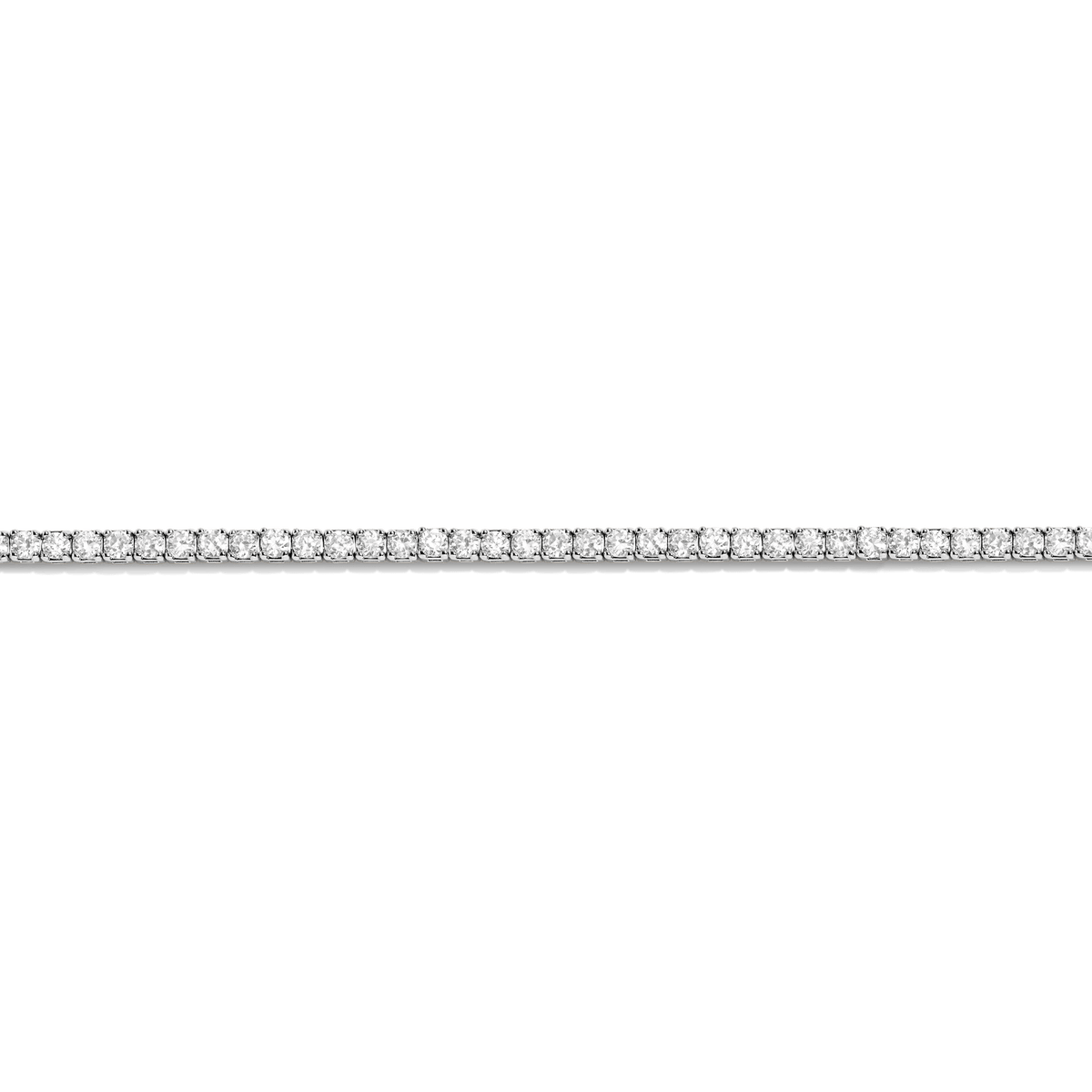 Dazzling Diamond Tennis Necklace 14k 18k White Gold 15.5in 16in 3ct (Medium)