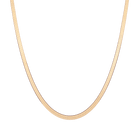 Gold Herringbone Chain Necklace