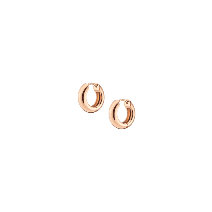 Small Gold Chunky Hinged Hoop Earrings Vermeil 14K 18K Rose Gold Single Pair First