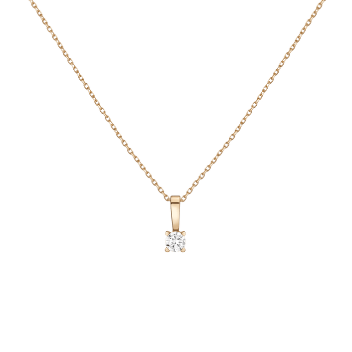 Diamond Solitaire Pendant 14k Yellow Gold 0.50ct Lab-grown Natural First
