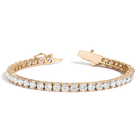Lab Grown White Sapphire Tennis Bracelet