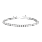 Lab Grown White Sapphire Tennis Bracelet