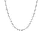 Lab Grown White Sapphire Tennis Necklace
