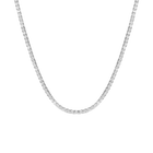 Lab Grown White Sapphire Tennis Necklace