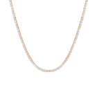 Lab Grown White Sapphire Tennis Necklace