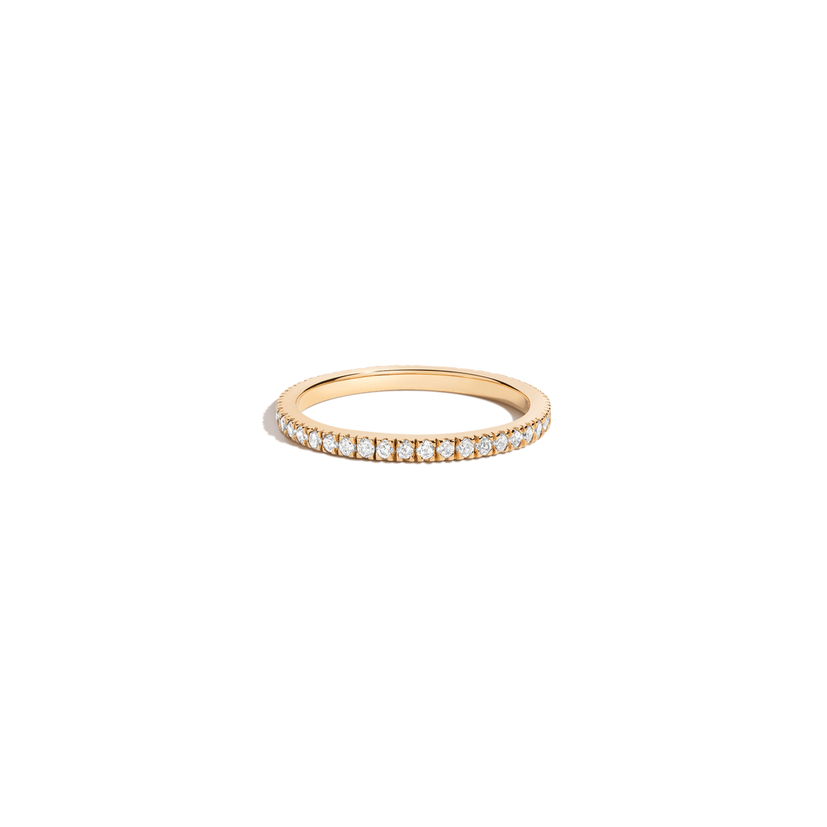 Pavé Diamond Eternity Ring - Lab 14k Yellow Gold 0.5ct