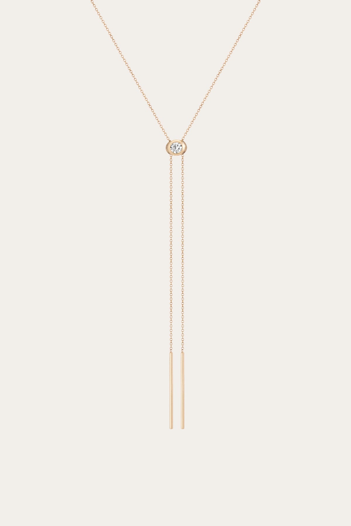 Aurate x Frye: Lab Grown Diamond Bolo Necklace