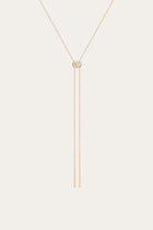 Aurate x Frye: Lab Grown Diamond Bolo Necklace