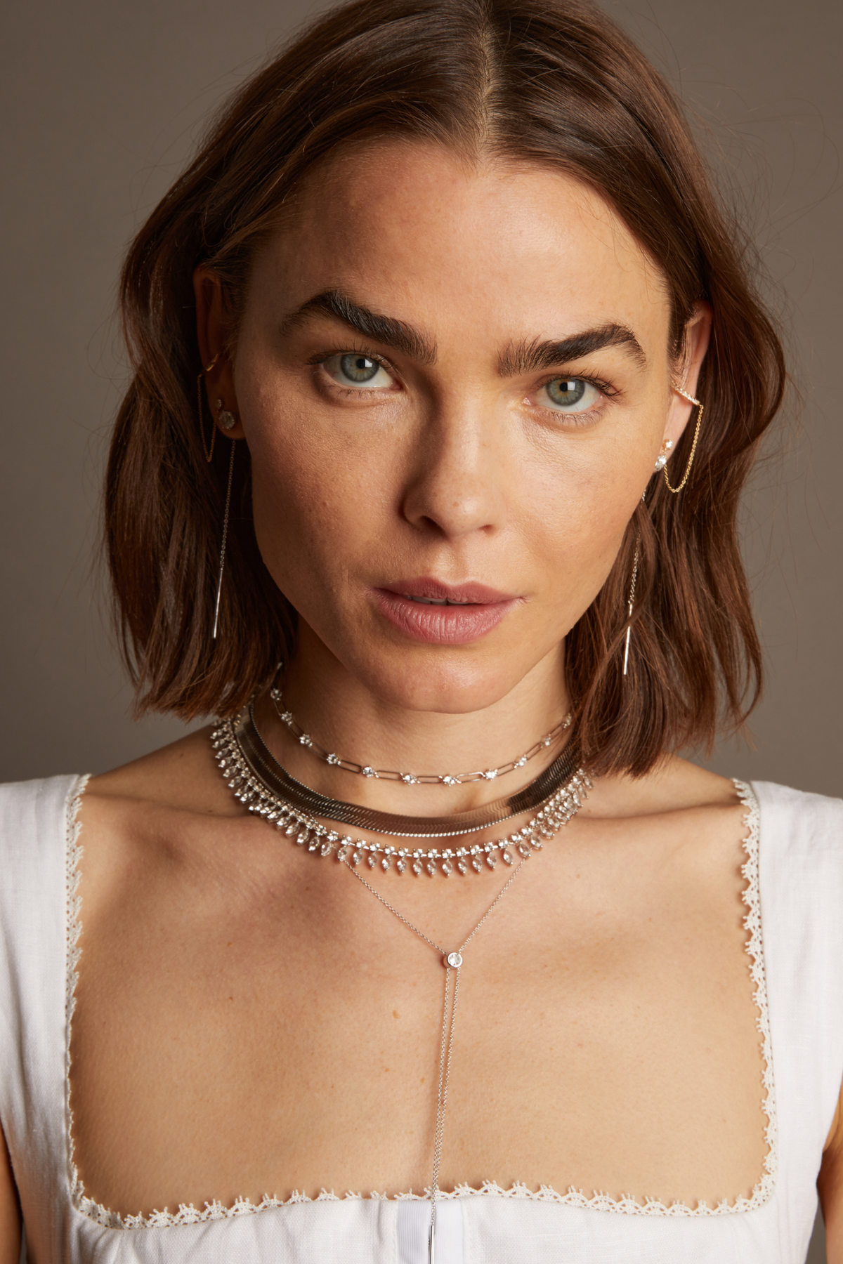 Aurate x Frye: Lab Grown Diamond Bolo Necklace