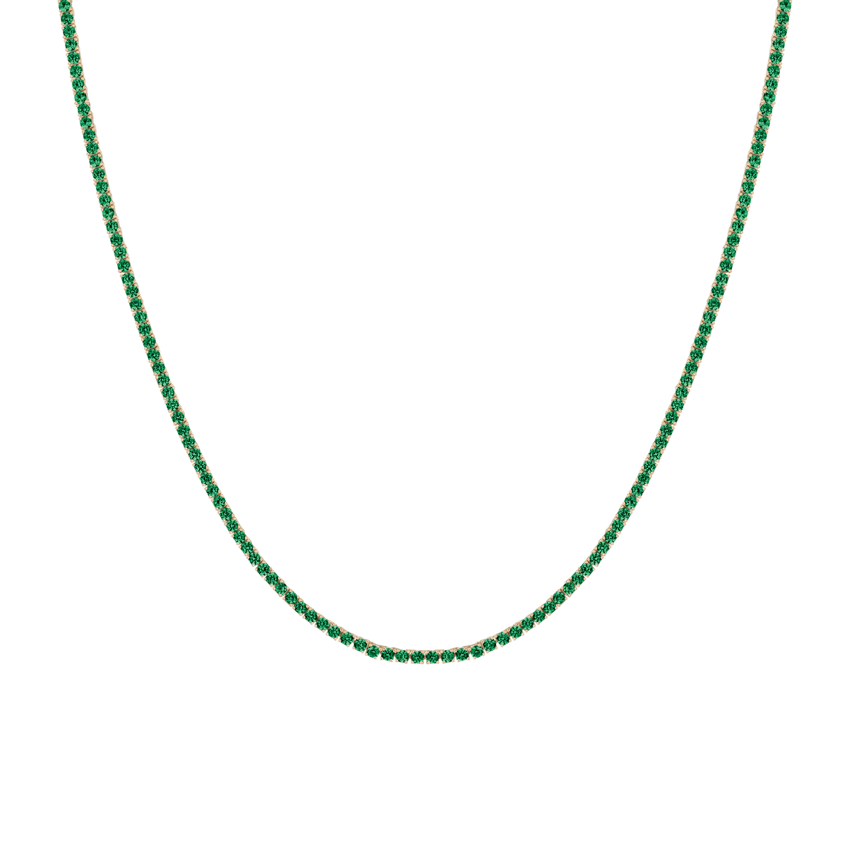 Green Emerald Vermeil Yellow Gold 7ct First