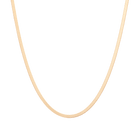 Solid Gold Herringbone Chain Necklace