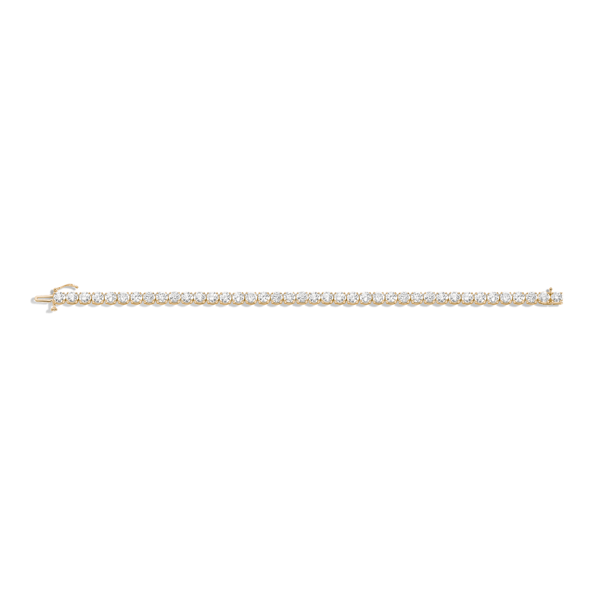 Luxury Diamond Tennis Bracelet 14K Yellow Gold 6.5in 7in 7.5in