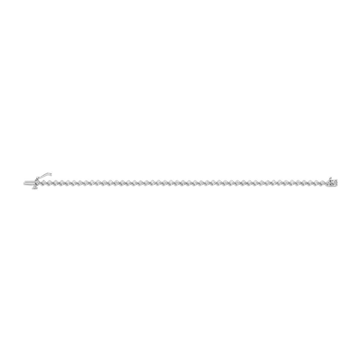 Petite Lab Grown Diamond Tennis Bracelet 14k White Gold 6in 6.5in 7in 7.5in
