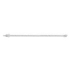 Lab Grown White Sapphire Three-Prong Tennis Bracelet