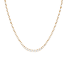 Lab Grown Diamond Graduated Modern Tennis Necklace
