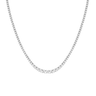 Lab Grown Diamond Graduated Modern Tennis Necklace