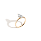 2ct Pear Lab Grown Diamond Solitaire Ring