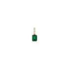 Emerald Cut Tennis Charm Pendant