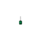 Emerald Cut Tennis Charm Pendant