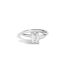2ct Emerald Lab Grown Diamond Solitaire Ring
