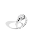3ct Round Lab Grown Diamond Floating Signet Ring