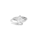 3ct Pear Lab Grown Diamond Solitaire Ring