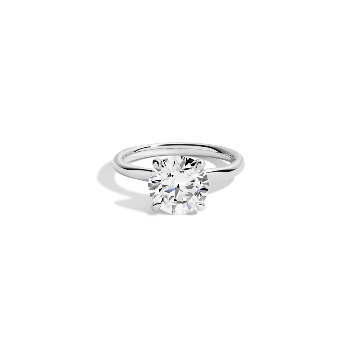 3ct Round Lab Grown Diamond Solitaire Ring 14k 18k Platinum White Gold First