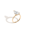 4ct Pear Lab Grown Diamond Solitaire Ring