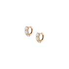 Round Lab Grown Diamond Huggie Earrings