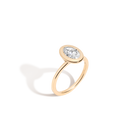 1ct Oval Lab Grown Diamond Bezel Ring