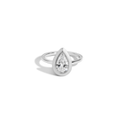 1ct Pear Lab Grown Diamond Bezel Ring