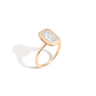 3ct Emerald Lab Grown Diamond Bezel Ring