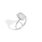 3ct Emerald Lab Grown Diamond Bezel Ring