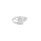 2ct Emerald Lab Grown Diamond Bezel Ring