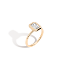 2ct Emerald Lab Grown Diamond Bezel Ring