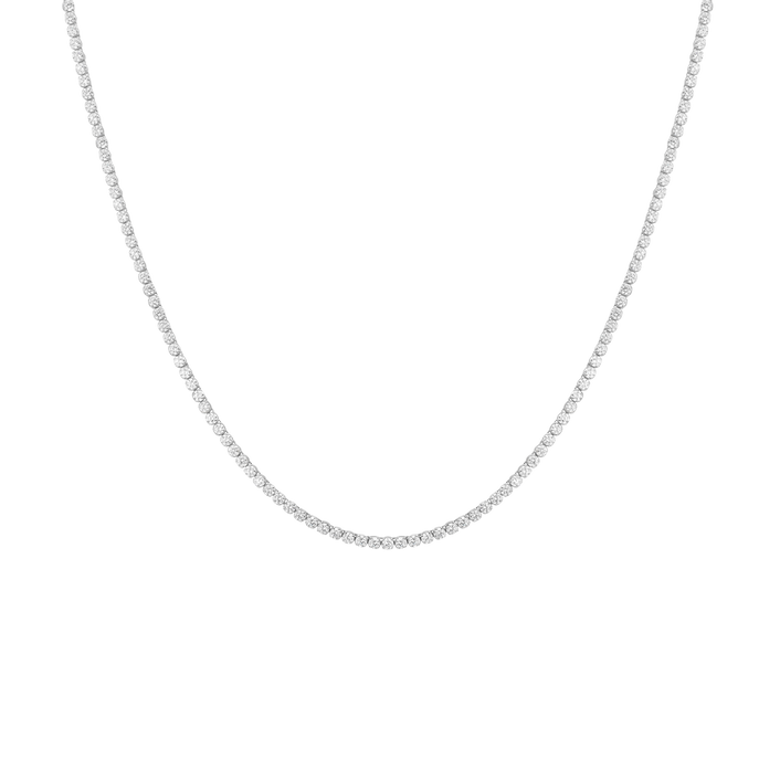 8ct Lightweight Lab Grown Diamond Tennis Necklace