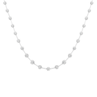 5ct Lab Grown Diamond Graduated Cupcake Bar Tennis Necklace